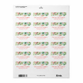 Waterverf Winter Berries en Griekenland Etiket (Full Sheet)