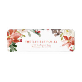 Waterverf Winter Berries en Griekenland Etiket