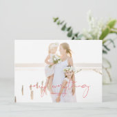 Waterverf Winter Berries en Griekenland Feestdagenkaart (Staand voorkant)