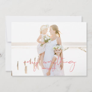 Waterverf Winter Berries en Griekenland Feestdagenkaart