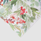 Waterverf Winter Berries en Griekenland Tissuepapier (Detail)