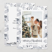 Waterverf Winter Berries - kerstkaarten Feestdagenkaart (Voorkant / Achterkant)