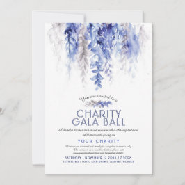 Waterverf Winter Blauwe Avond Goede Doelen Gala Ev Kaart