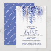 Waterverf Winter Blauwe Avond Goede Doelen Gala Ev Kaart (Voorkant / Achterkant)