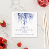 Waterverf Winter Blauwe Avond Goede Doelen Gala Ev Servet (Insitu)