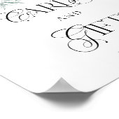 Waterverf Winter Bloemen Kaarten en Geschenken Pos Poster (Hoek)