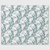 Waterverf Winter Bos Vakantie Cadeaupapier (Vlak)