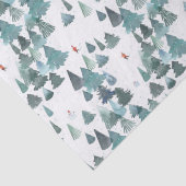 Waterverf Winter Bos Vakantie Tissuepapier (Detail)