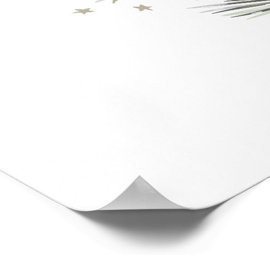 Waterverf Winter Botanisch Poster (Hoek)