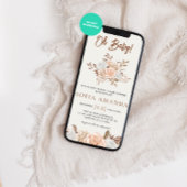 Waterverf Winter Bouquet Baby shower Kaart