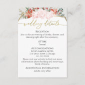 Waterverf Winter bruiloft details | RSVP | QR-code Informatiekaartje (Voorkant)