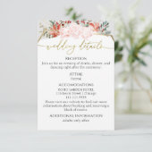 Waterverf Winter bruiloft details | RSVP | QR-code Informatiekaartje (Staand voorkant)