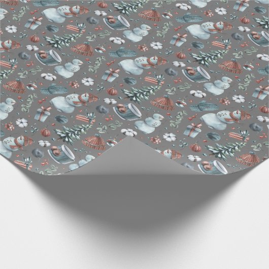 Waterverf Winter Cadeaupapier (Hoek)