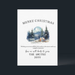 Waterverf Winter Camping Forest Outdoor Christmas Feestdagenkaart<br><div class="desc">Vier het seizoen met deze charmante outdoor avonturenthema vakantiepas, ideaal voor koppels die houden van natuur en het buitenleven. Met een prachtige waterverf met pijnbomen, tenten en een schattig dierenpaar, is deze kaart zeker een genot voor elk buitenpaar. Personaliseer het voorbericht, de familienaam en het jaar. Ideaal voor het sturen...</div>