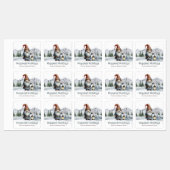 Waterverf Winter Christmas Gnome gepersonaliseerd Labels (Vel)