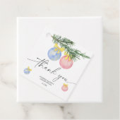 Waterverf Winter Dank je gender onthullen Bedankjes Labels (In situ)