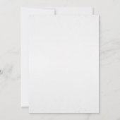 Waterverf Winter Floral Bridal Shower Kaart (Achterkant)