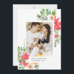 waterverf winter floral merry kerstfoto feestdagenkaart<br><div class="desc">Ons "wintergroen" collectie is uitgerust met een minimalistisch waterverf-dennenbos dat grof goed is voor uw kaarten en uitnodigingen,  maar ook voor andere kantoorbenodigdheden en nog veel meer. De ernstige doopvont die met elegante manuscriptdoopvont wordt gekoppeld is gemakkelijk aan te passen. Bekijk onze winkel voor meer objecten uit dit collectie.</div>