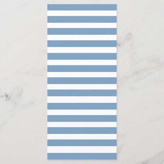 Waterverf Winter Flower Vrijgezellenfeest Menu (Achterkant)