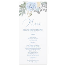 Waterverf Winter Flower Vrijgezellenfeest Menu