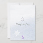 Waterverf Winter Foliage Pine Uitzicht Arch Christ Kaart (Achterkant)