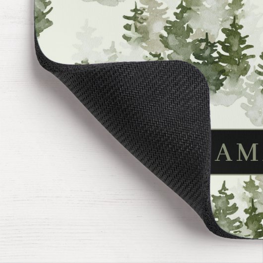 Waterverf Winter Forest Seamless Pattern Muismat (Hoek)