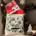 Waterverf Winter Forest Seamless Pattern Tote Bag<br><div class="desc">Omarm de serene winterschoonheid met ons Waterverf Winterbos Naadloze Patroon. Dit prachtige ontwerp vangt de betoverende essentie van een met sneeuw bedekt bos,  perfect voor het toevoegen van een vleugje seizoensgebonden magie aan uw leven.</div>