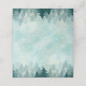 Waterverf Winter Forest | Vakantie Plaatskaartje (Buitenkant ongevouwen)