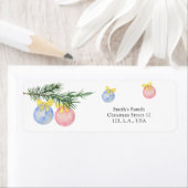 Waterverf Winter gender onthullen Etiket (Insitu)