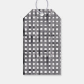 Waterverf Winter Gnome Buffalo Check Christmas Cadeaulabel (Achterkant)