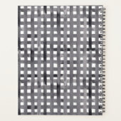 Waterverf Winter Gnome op Buffalo Check Christmas Planner (Achterkant)