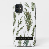 Waterverf Winter Green Seamless Pattern Case-Mate iPhone Case (Achterkant)