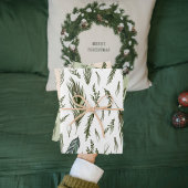 Waterverf Winter Green Seamless Pattern Inpakpapier Vel