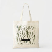 Waterverf Winter Green Seamless Pattern Tote Bag (Voorkant)