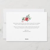 waterverf Winter Greenery Bewegende Aankondiging (Achterkant)