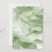 Waterverf Winter Greenery kerstfotokaart Feestdagenkaart (Achterkant)