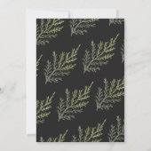 waterverf winter groen uitgestelde Trouwdag Kaart (Achterkant)