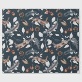 Waterverf Winter Hare Cadeaupapier (Vlak)