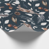 Waterverf Winter Hare Cadeaupapier (Hoek)