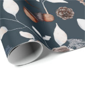 Waterverf Winter Hare Cadeaupapier (Rol Hoek)