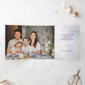 Waterverf Winter Home Kerstmis Groeten Drieluik Kaart (Binnen)