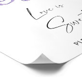 Waterverf winter - Liefde is zoet neem een traktat Poster (Hoek)