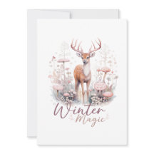 Waterverf Winter Magische Herten