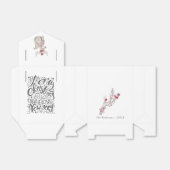 Waterverf winter met Kerstmis Bedankdoosjes (Uitgevouwen)