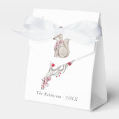 Waterverf winter met Kerstmis Bedankdoosjes (Voorkant Zijde)