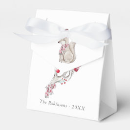 Waterverf winter met Kerstmis Bedankdoosjes