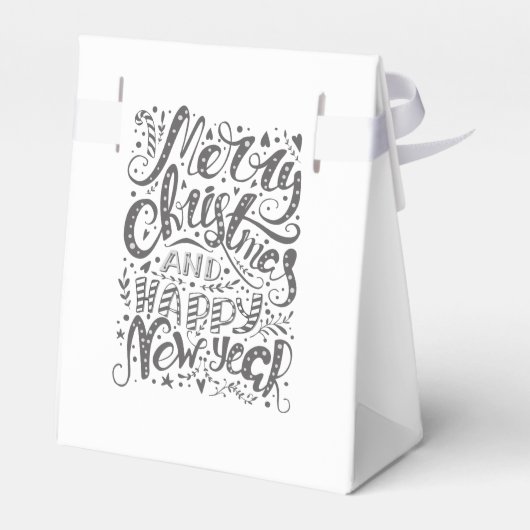 Waterverf winter met Kerstmis Bedankdoosjes (Achterkant)