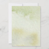 Waterverf Winter Mountain Trees bruiloft Kaart (Achterkant)