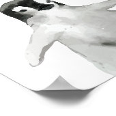 Waterverf Winter Pinguïn Jongens Meisjes Kwekerij  Poster (Hoek)