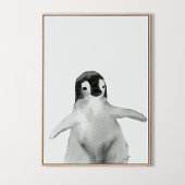 Waterverf Winter Pinguïn Jongens Meisjes Kwekerij  Poster